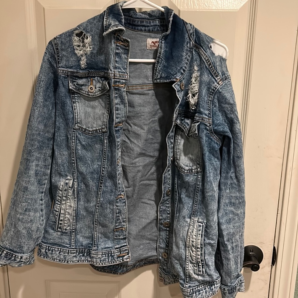 Arizona original Jean distressed jean jacket